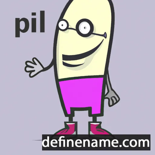 cartoon of the name Pil