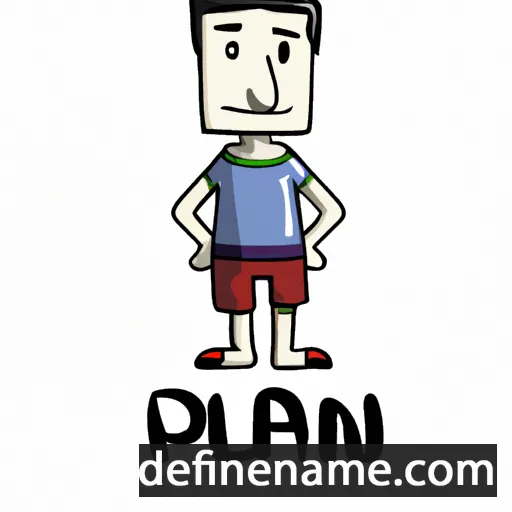 cartoon of the name Pilan