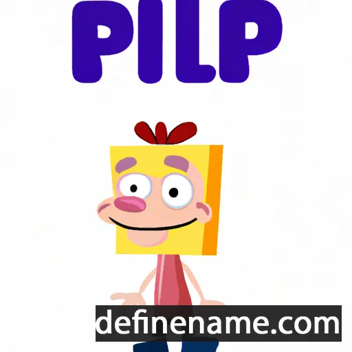 cartoon of the name Pilip