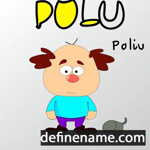 cartoon of the name Pilou