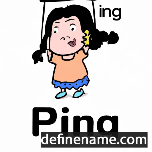 cartoon of the name Pingping