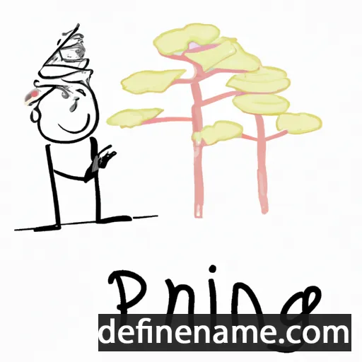 cartoon of the name Pining