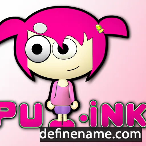 cartoon of the name Pinku