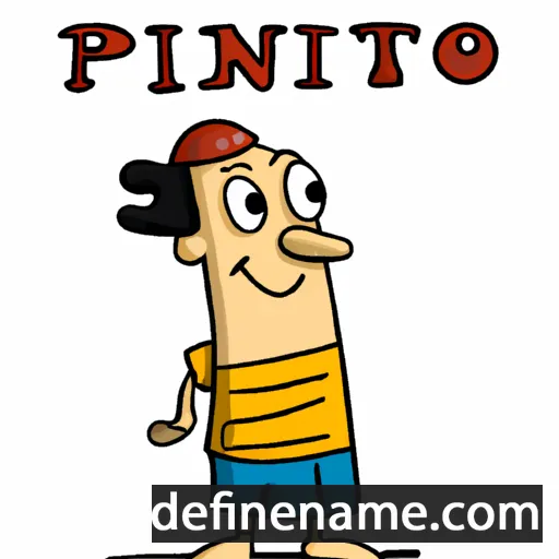 cartoon of the name Pinòto