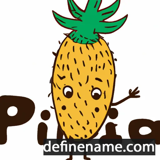 cartoon of the name Pinya