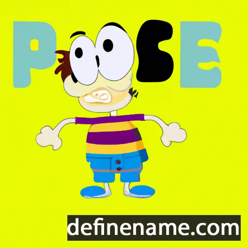 cartoon of the name Piseĸ