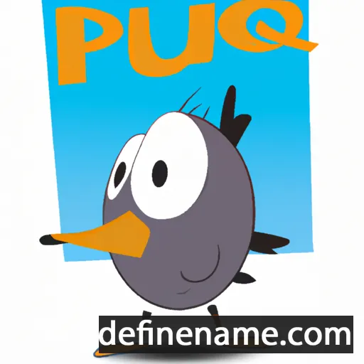 cartoon of the name Piu