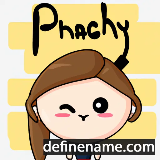 cartoon of the name Piyachai