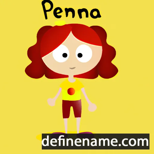 cartoon of the name Plamena