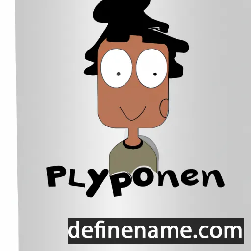 cartoon of the name Pléyone