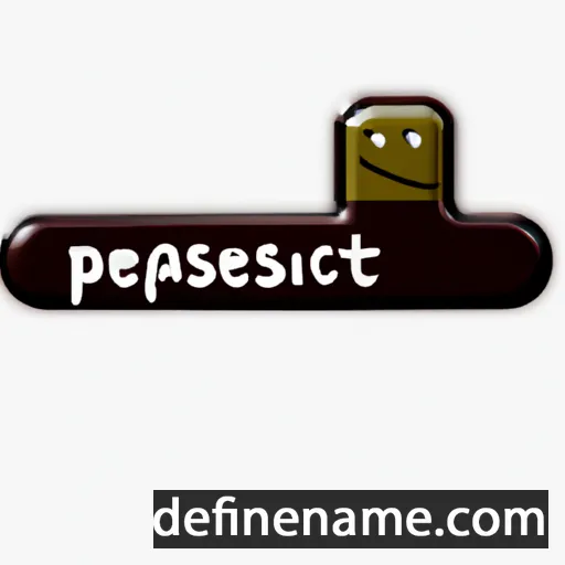 cartoon of the name Pleasant