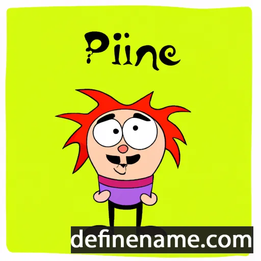 cartoon of the name Plinije