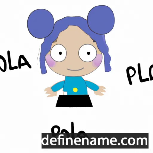 cartoon of the name Pòla