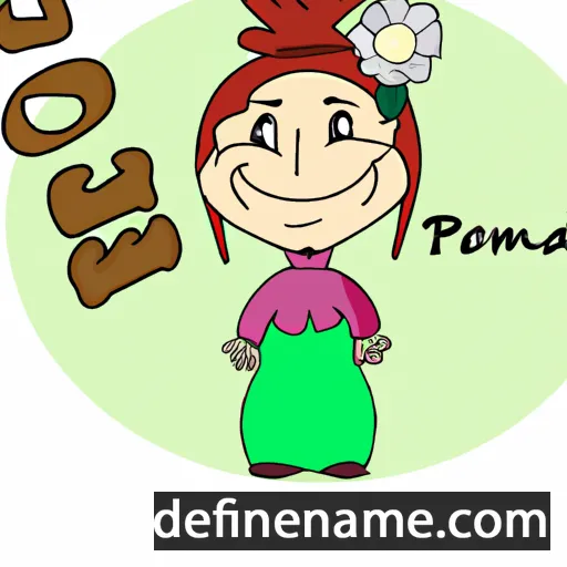 cartoon of the name Poema