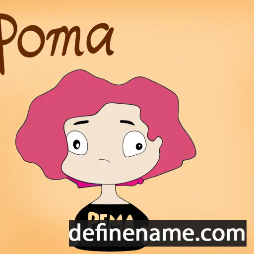 cartoon of the name Poema