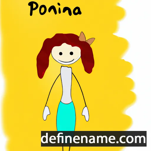 cartoon of the name Poļina