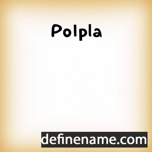 cartoon of the name Pollonia