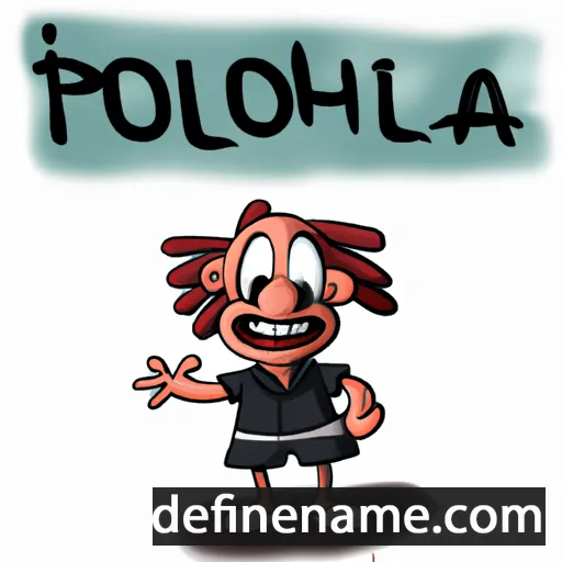 cartoon of the name Poloheia