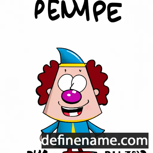 cartoon of the name Pompèu