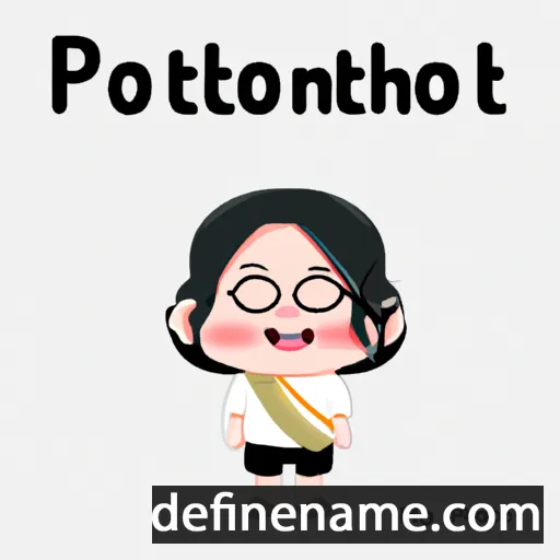 cartoon of the name Ponthip