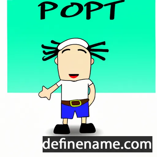 cartoon of the name Pontip