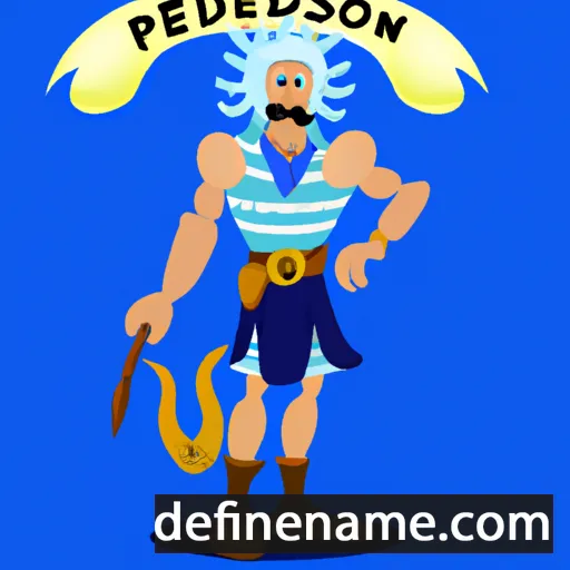 cartoon of the name Poseidone