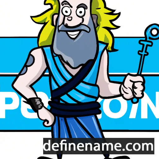 cartoon of the name Posidon