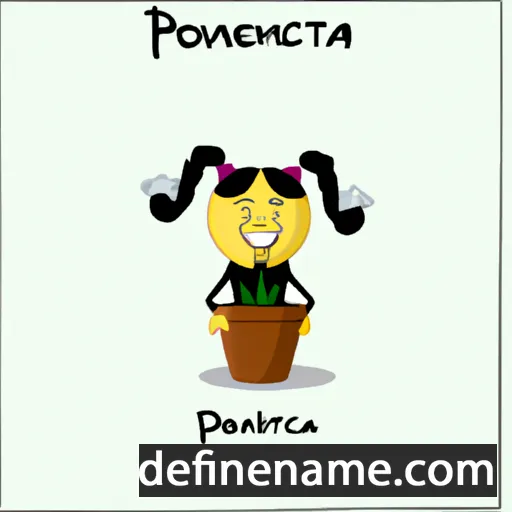 cartoon of the name Potenciana