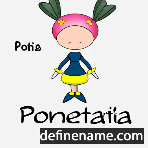 cartoon of the name Potenziana