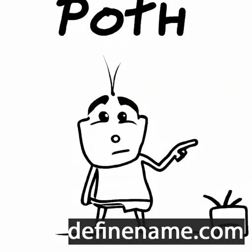 cartoon of the name Pothin