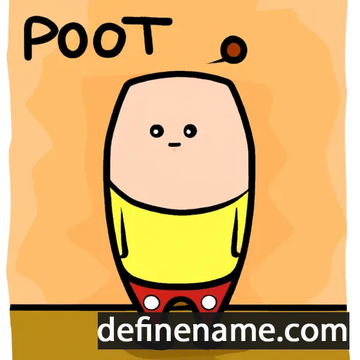 cartoon of the name Poton