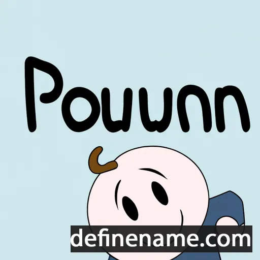 cartoon of the name Poupon