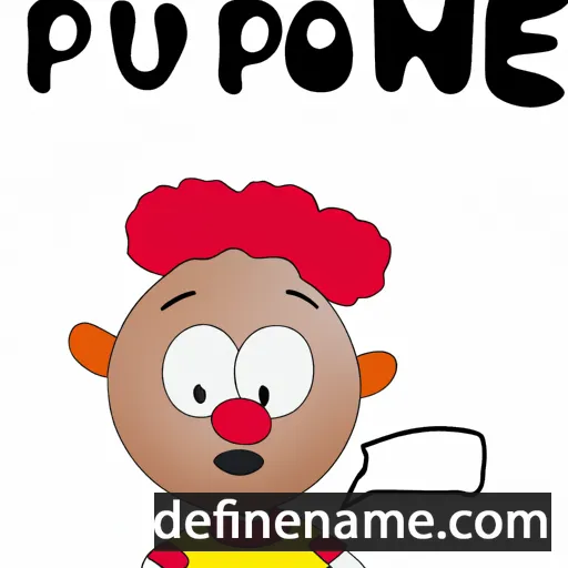 cartoon of the name Poupone