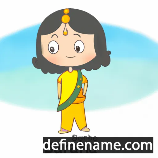 cartoon of the name Prabha