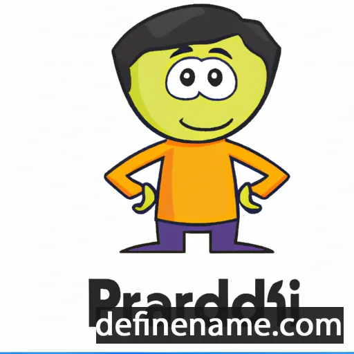 cartoon of the name Pradish