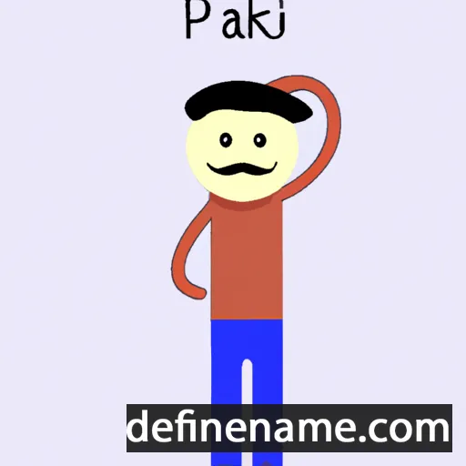 cartoon of the name Prajak