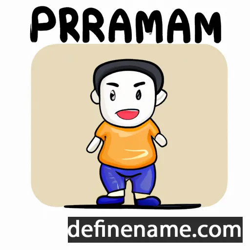 cartoon of the name Praman