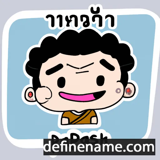 cartoon of the name Praphai