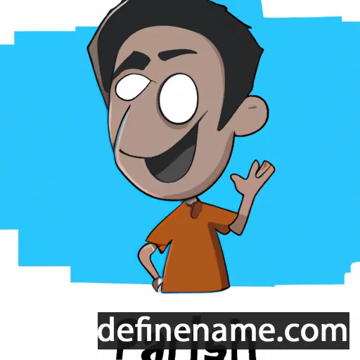 cartoon of the name Prashil