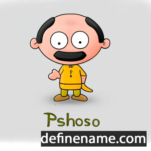 cartoon of the name Prashob