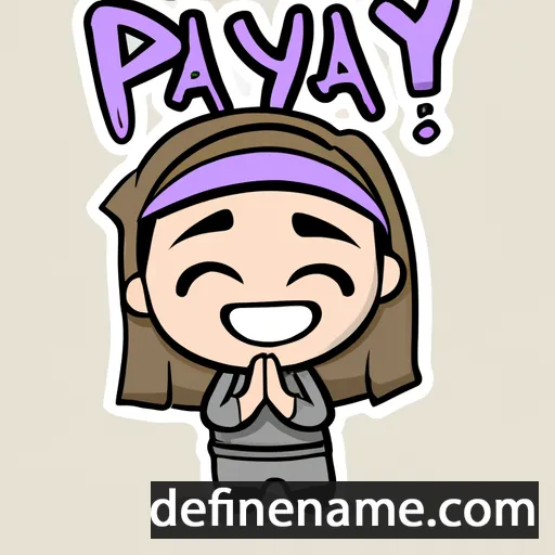 cartoon of the name Praya