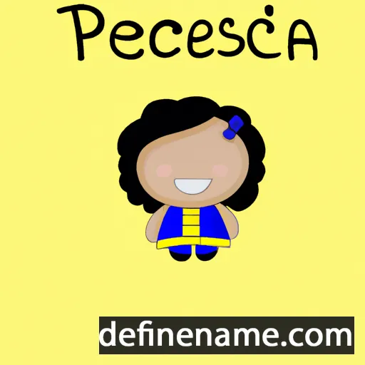 cartoon of the name Prescila