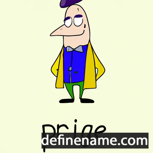 cartoon of the name Prigent