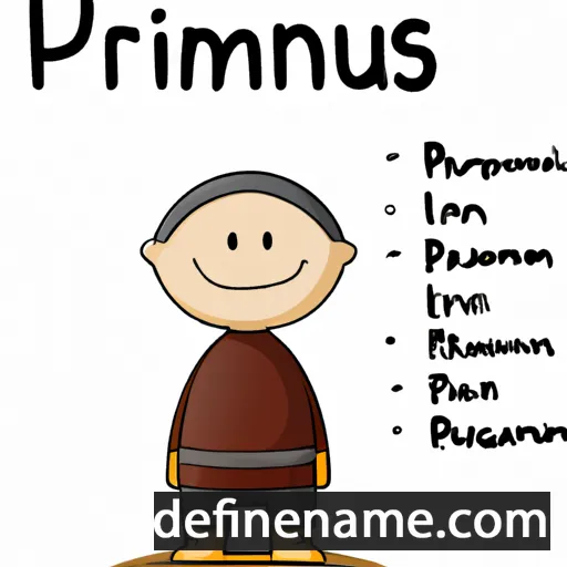 cartoon of the name Primianus