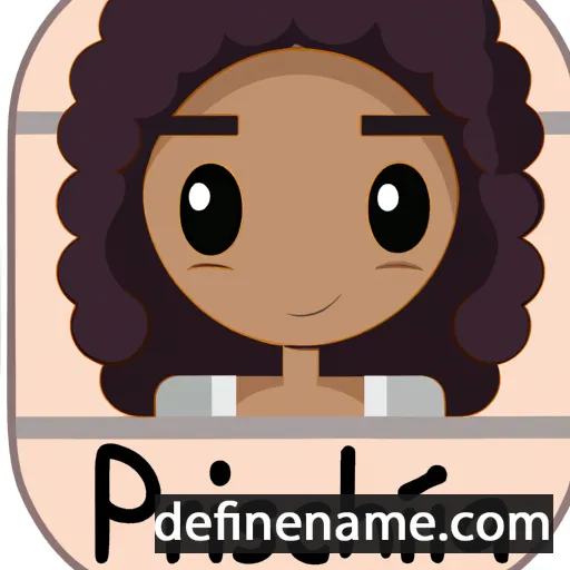 cartoon of the name Priscah