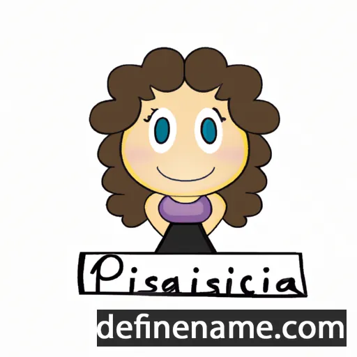 cartoon of the name Prisciliana