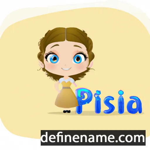 cartoon of the name Prisia