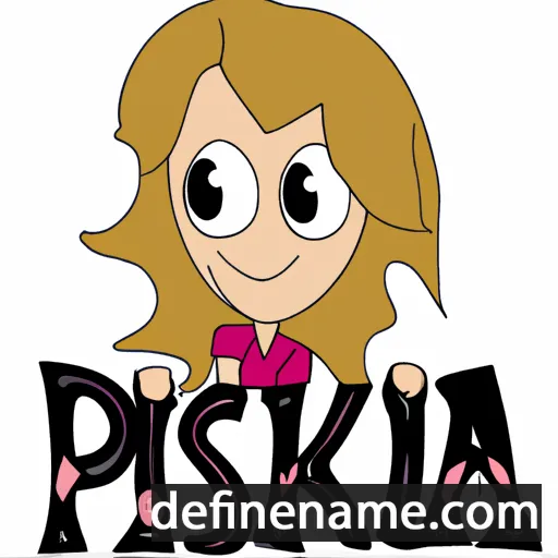 cartoon of the name Priska