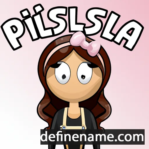 cartoon of the name Prissilla