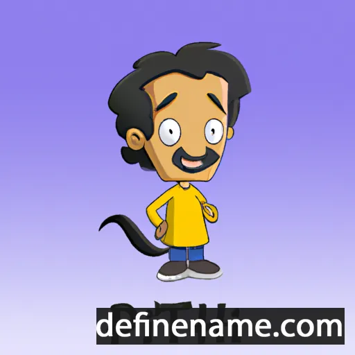 cartoon of the name Prithvi